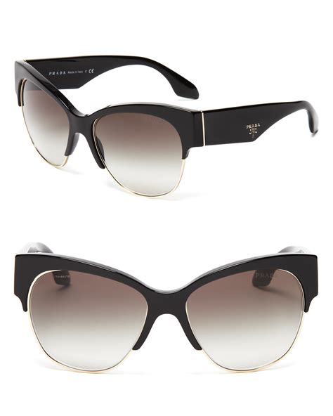 prada catwalk glasses|59mm cat eye sunglasses Prada.